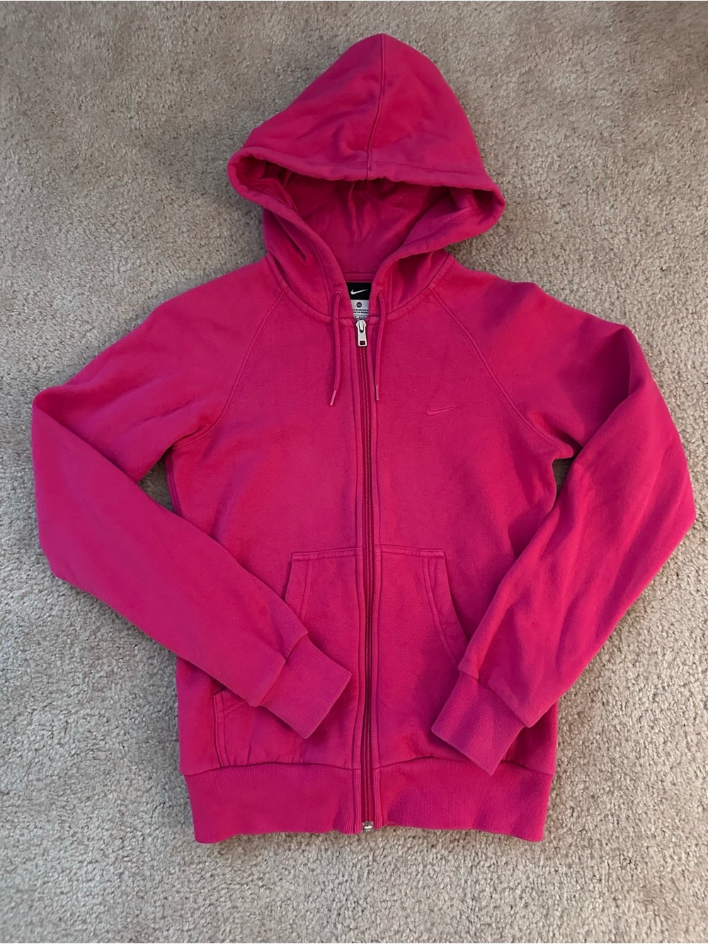 Nike Women’s Pink Full-Zip Hoodie Size XS